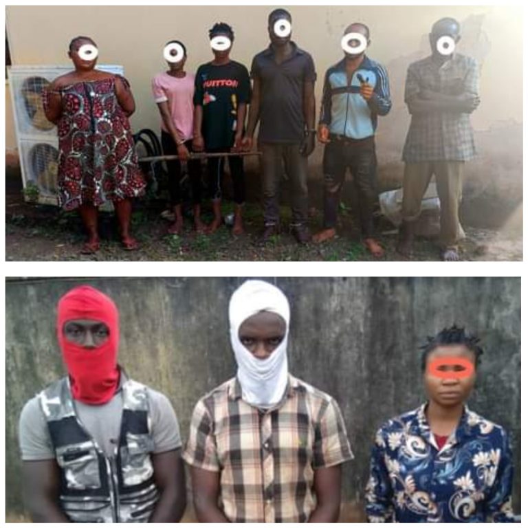 Nine suspects arrested as police bust kidnap gang using Facebook to lure victims in Enugu