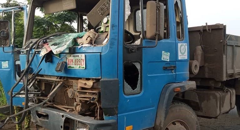 Three killed as truck rams into commercial taxi in Ogun