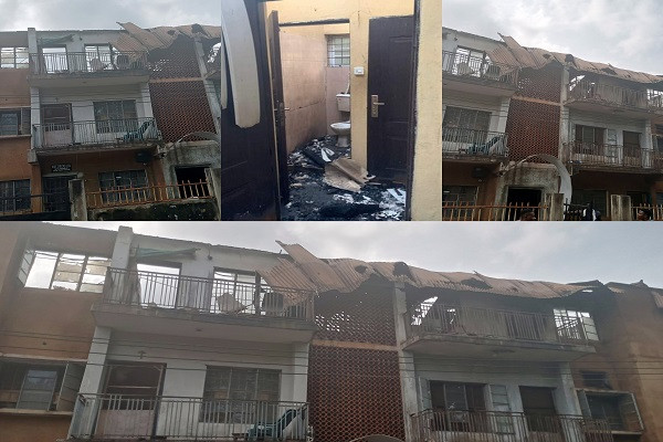 Two-storey building set ablaze by mentally challenged woman in Enugu