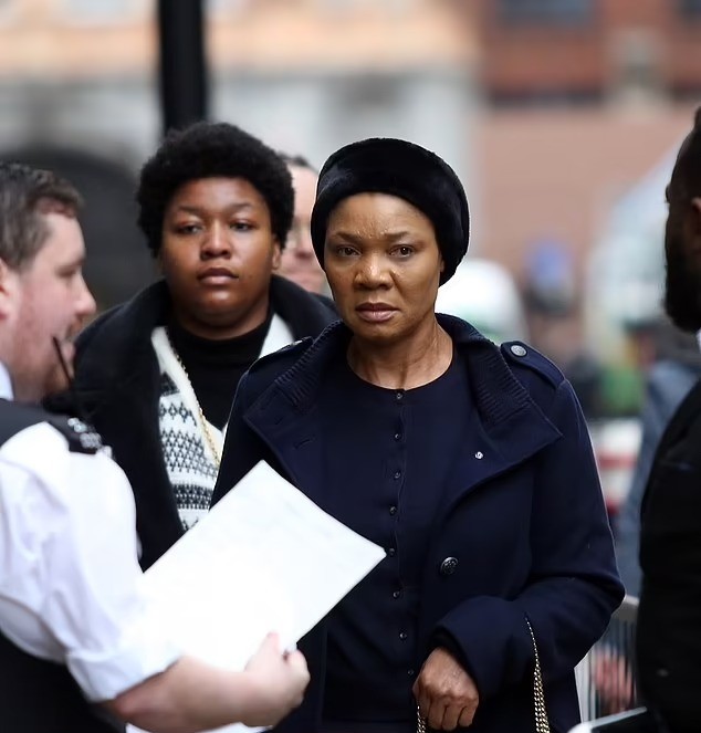 Photos of Ekweremadu’s wife and daughter, Sonia, in court today as police charge her for ‘trafficking a homeless man into the UK to harvest his organs for herself’