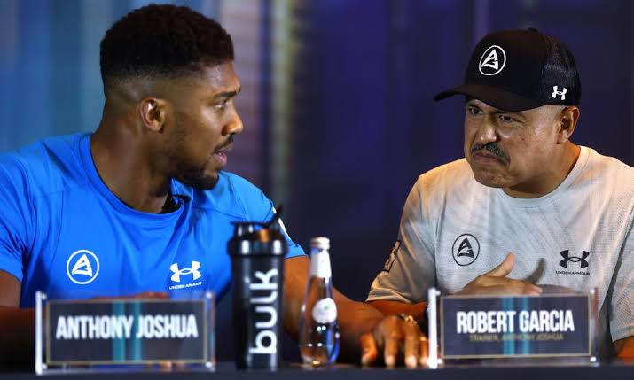 “Everything came easier for him” – Anthony Joshua’s coach, Robert Garcia gives him brutal wake up call
