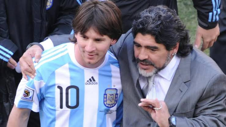 Maradona is watching us from heaven and pushing us – Lionel Messi