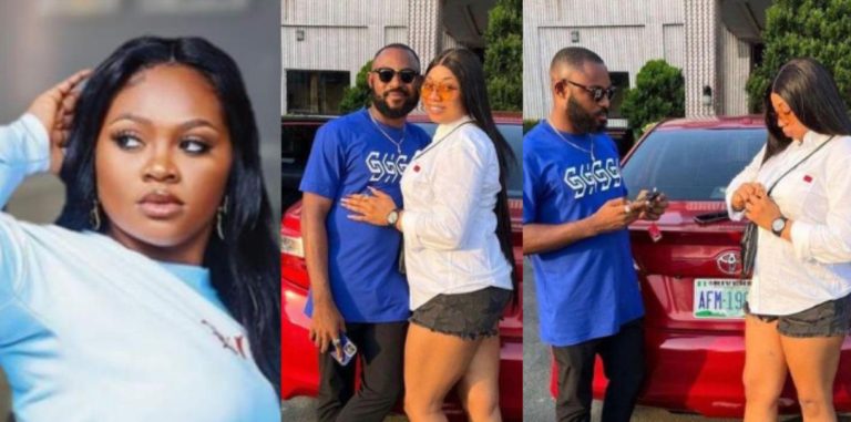 “Everyone is happy” – Tega replies fan who asked if she is still married to her husband, months after he flaunted another woman