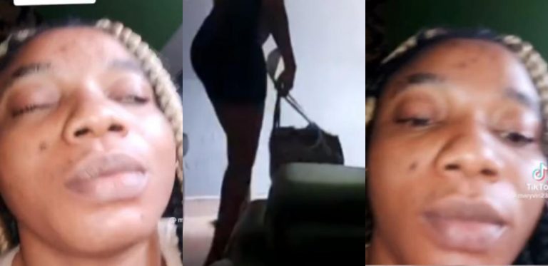 “My younger sister sent me out of her house because I advised her to stop bringing different men to the house” – Lady cries out (video)