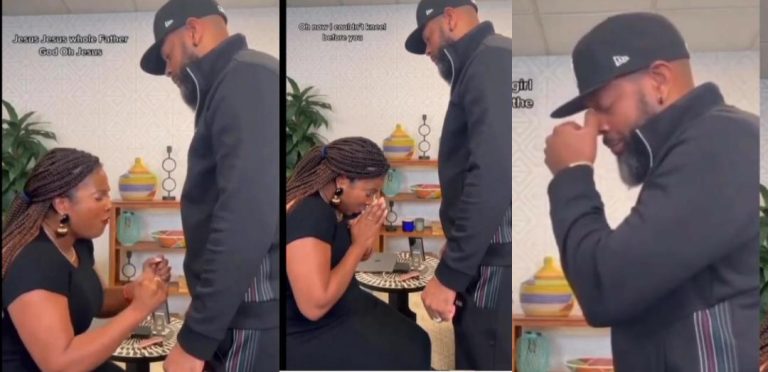 “Thank you for your 18 years of service and for bringing me to the land of milk and honey”- Woman showers praises on her husband’s manhood (Video)
