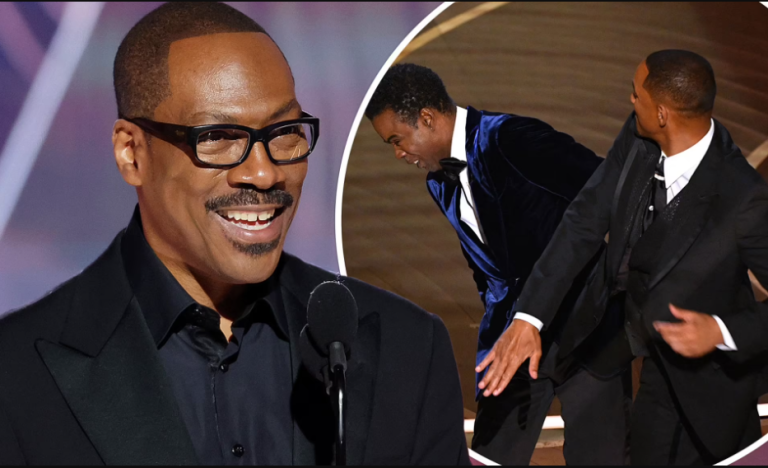 Actor Eddie Murphy explains why he had to make a jibe about Will Smith slapping Chris Rock during his acceptance speech at the Golden Globe