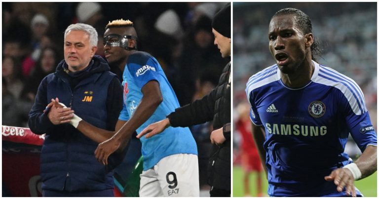 Victor Osimhen is on same level with Didier Drogba – Jose Mourinho says