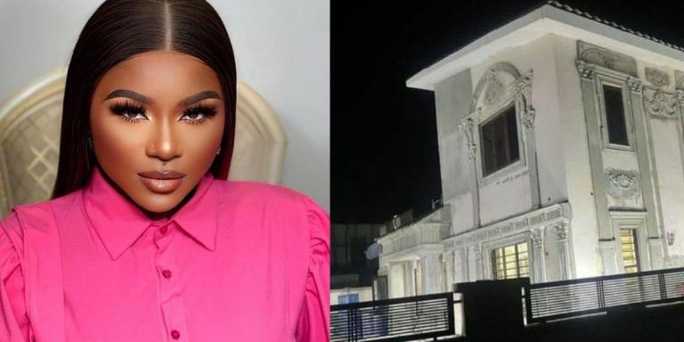 “I no come sabi my ENUGU house again” – Actress Destiny Etiko marvels at the transformation of her multi-million naira mansion in Enugu