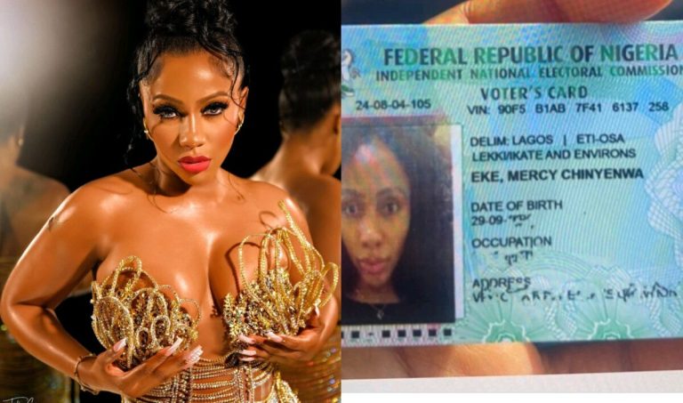 Mercy Eke exposed! Voters Card confirms she’s 32, not 29 as she claims