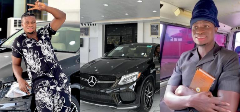 “Are you sure you do only comedy?” – Reactions as Zicsaloma acquires Benz 2 months after gifting himself a house