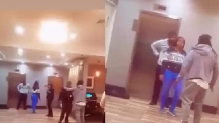 Man in tears at hotel as he nabs his wife with her lover (Video)