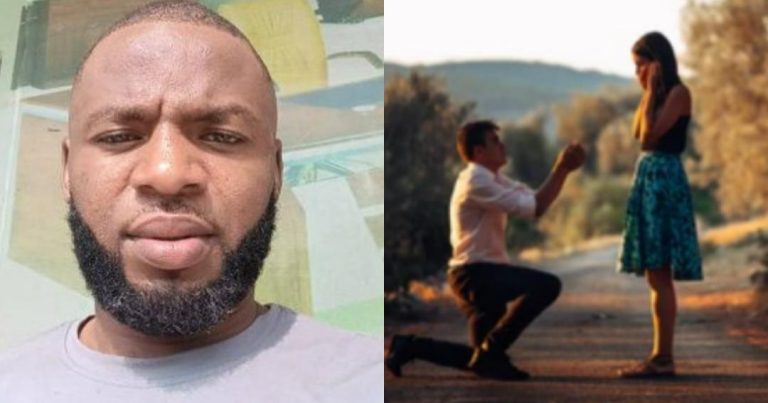 “God forbid that I should be on my knees to propose marriage to a lady. That’s not African style” – Nigerian man says