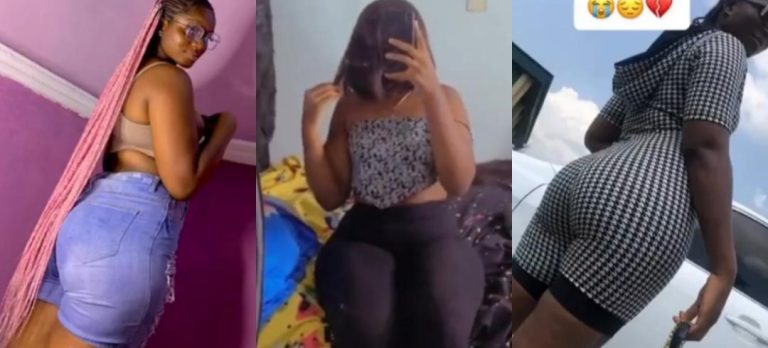 “All the men want to sleep with me” – Curvy lady cries out, says she can’t find true love because of her backside (Video)