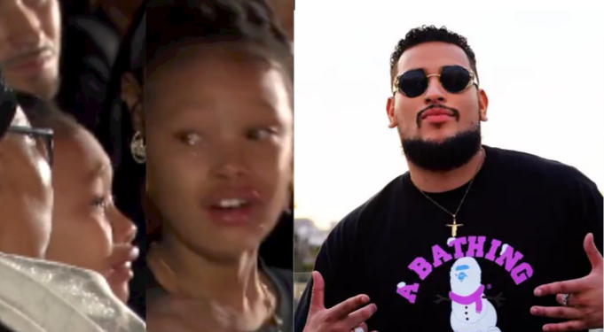 Rapper AKA’s Daughter breaks down in tears at her father’s memorial service (video)
