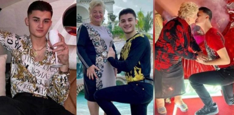 19-years-old boy engages his 76-years-old billionaire girlfriend, says it’s love at first sight (Photos)