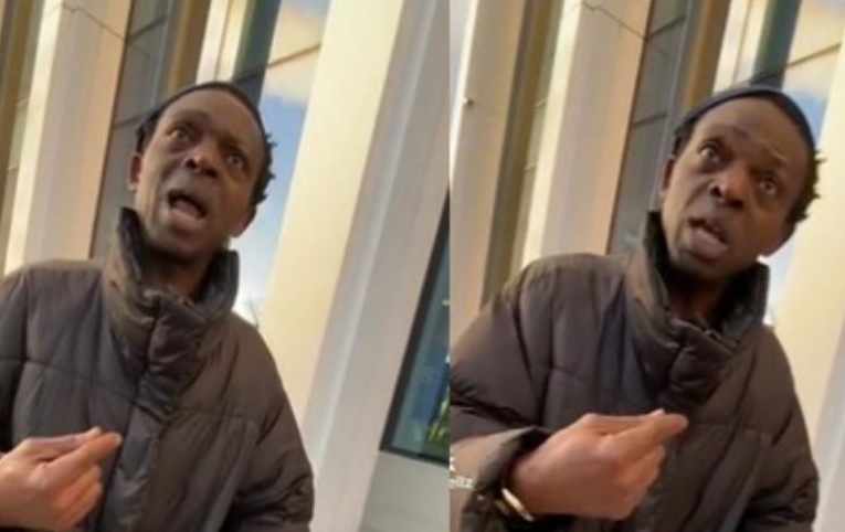 Nigerian man confronts his fellow Nigerian for not responding to his greetings in Ireland (video)