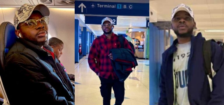 “Whoever you elect, na your body go hear am, no be me” – Man who travelled down to Nigeria to vote tells Nigerians as he flies back to US, shares photos