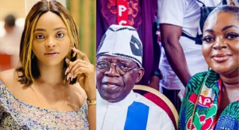 “The winner is yet to be declared and you are posting this, no wonder Davido unfollowed you” – Angela Eguavoen slams Eniola Badmus for unveiling Tinubu’s swearing in Asoebi