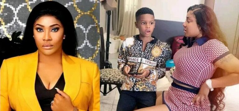 “They’re teaching them alot of things that I don’t want my son to learn or be” – Angela Okorie reveals why she’s finding it difficult to send her son to school abroad (video)