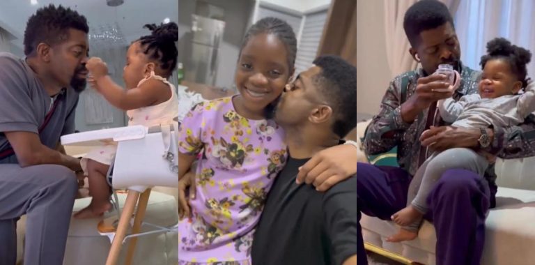 “Things we love to see” – Jubilation as Basketmouth reunites with his kids after divorce saga (Video)