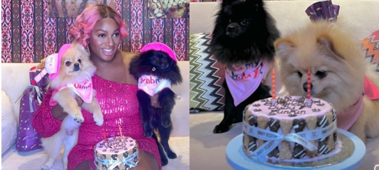 “Happy 2nd birthday Dudu and Funfun Otedola, I love you both as a mother” – DJ Cuppy celebrates her lovely dogs on their birthday