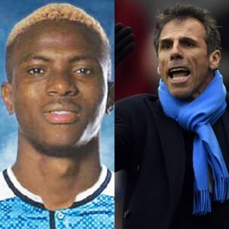 ‘He’s a complete player’ – Chelsea Legend, Zola, lavishes praise on Victor Osimhen after 17 goals in 18 appearances for Napoli