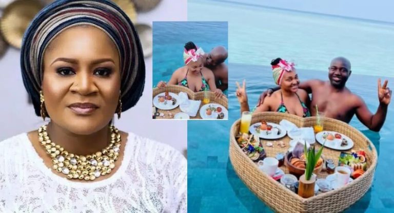 “Today is our 20th wedding anniversary but it is well, I thank GOD for life” – Funsho Adeoti writes, as husband spends quality time with Mercy Aigbe