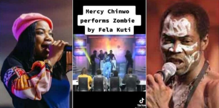 “Mercy Chinwo is indeed Blessed, thank God the world didn’t get her” – Throwback video of Mercy Chinwo performing Fela’s Zombie stirs reactions (Watch)