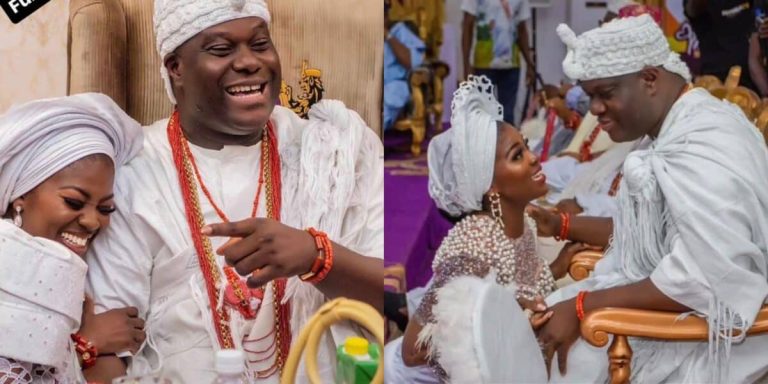 “I’m so blessed to have you as my husband, you make me so happy with endless joy” – Olori Ashley celebrates four months wedding anniversary with Ooni of Ife
