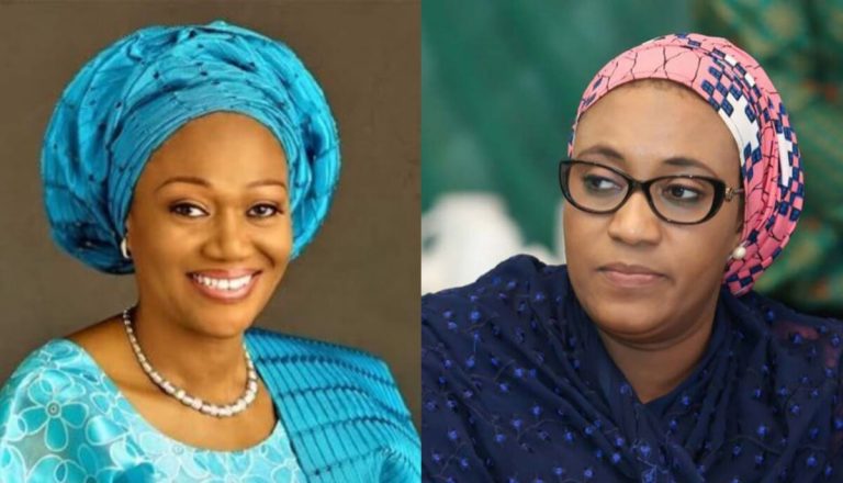 ‘Just dey play…’ – Nigerians react as Tinubu’s wife revealed she begged Shettima’s wife for N2 million, says her husband is not rich as many people think