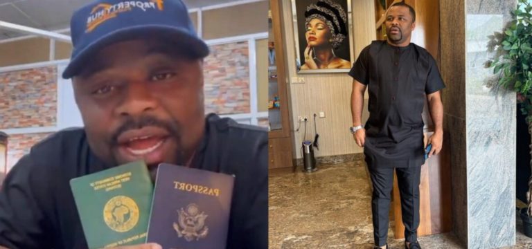 “It has not been an easy thing” – Actor Osinachi Dike vows not to step foot In Nigeria as he becomes a US citizen (Video)
