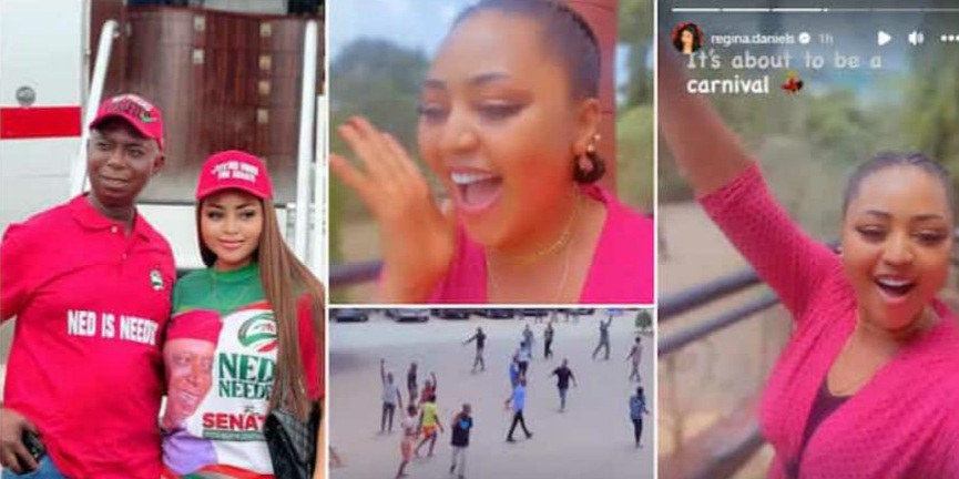“It’s about to be a carnival” – Regina Daniels over the moon as she becomes the latest ‘senator’s wife’