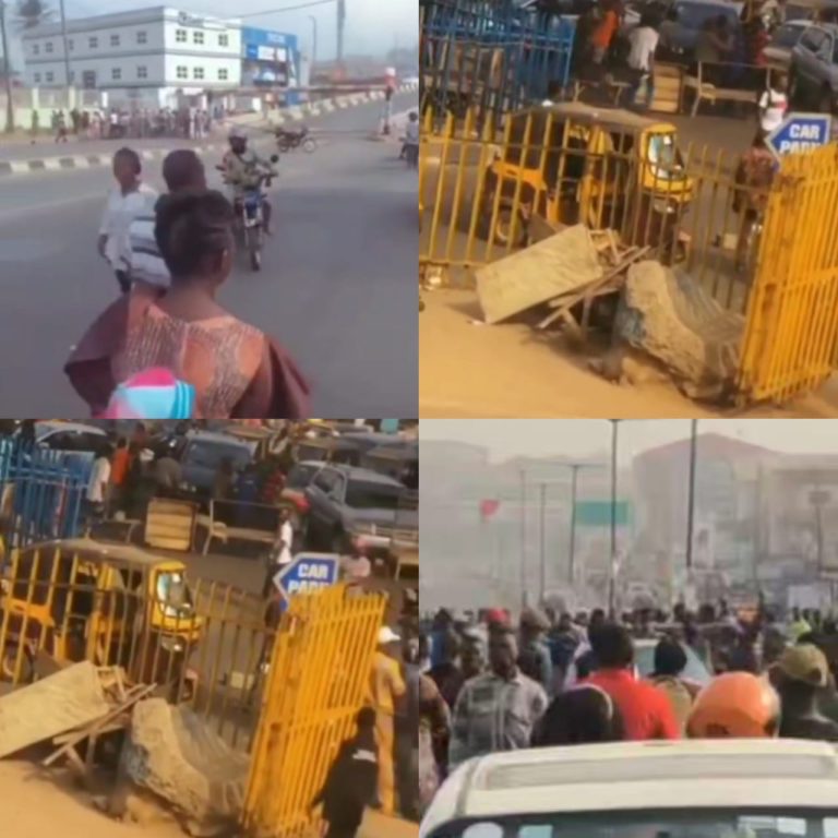 Protests rock Ibadan over scarcity of new naira notes (photos/video)