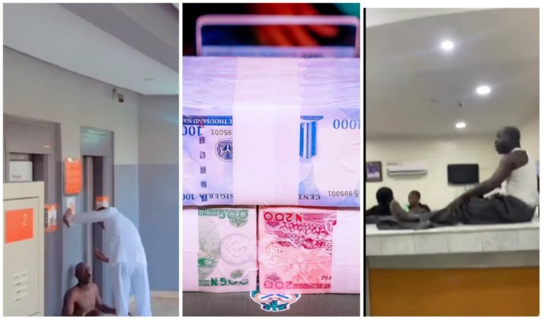 Heartbreaking videos of Nigerians stranded, frustrated in banks to get Naira (Watch)