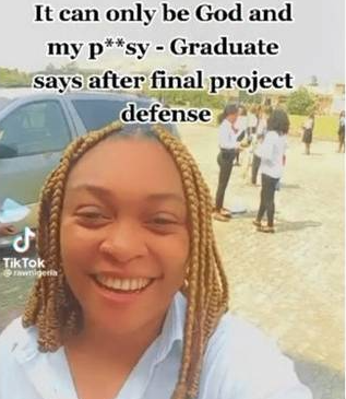 She is not a student of our school – Imo polytechnic SUG disowns lady who went viral for attributing her graduation from the school to God and her ‘p**$y’