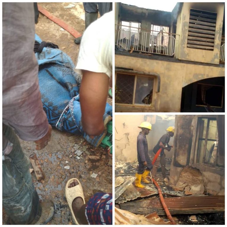 80-year-old woman burnt to death as fire guts building in Kwara