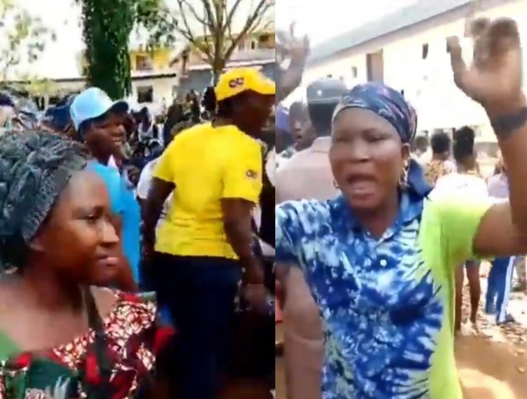 Ikorodu women vow not to vote next Saturday if they are not paid for voting during the presidential election (Video)