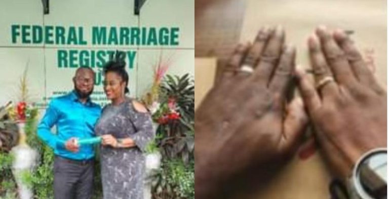 “My joy is that I have access to half or more of his properties” – Nigerian woman writes as she shares photos from her court wedding