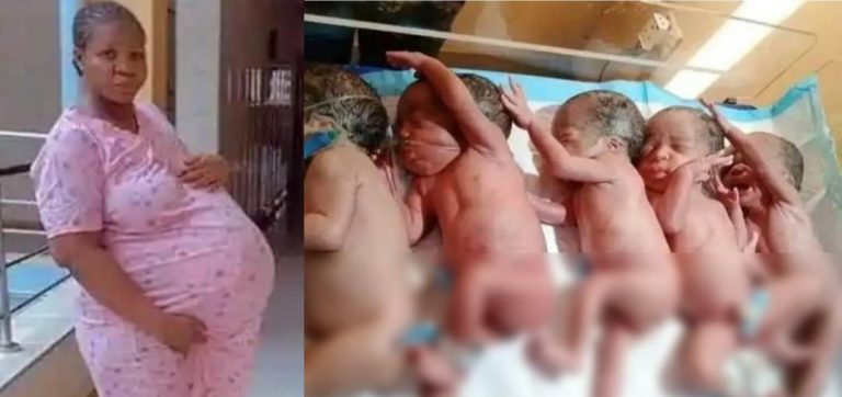 Young woman welcomes quintuplets after eight years of waiting