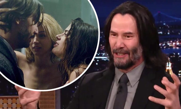 Actor Keanu Reeves reveals he had to film a sex scene with director Eli Roth’s wife while he watched