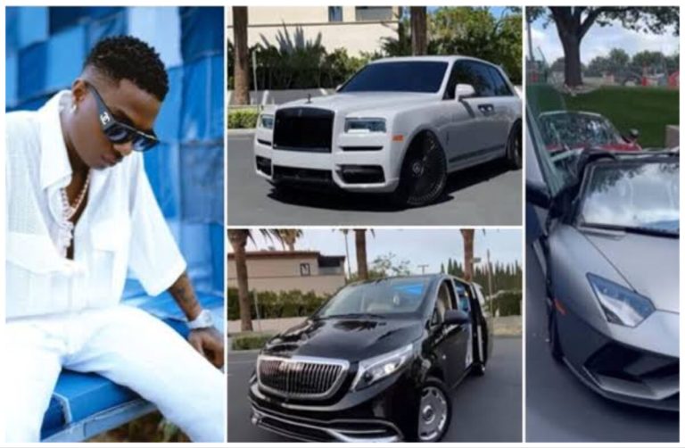 “When you are big, you are big” – Reactions as Wizkid shows off fleet of exotic cars in his mansion (Video)