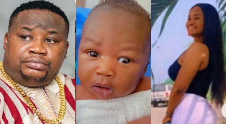 “No need for DNA, na him pikin” – Reactions as Kenyan lady releases photo, video of she and Cubana Chief Priest’s baby after he denied being the father