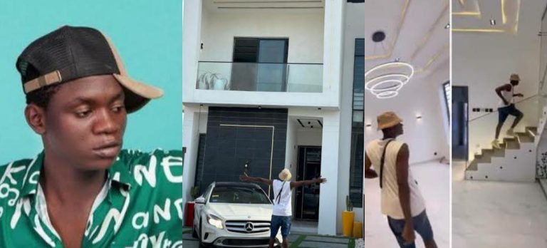 “I feel like crying, still crying here tears of joy” – Comedian OGB says as he buys new house in Lekki (Video)