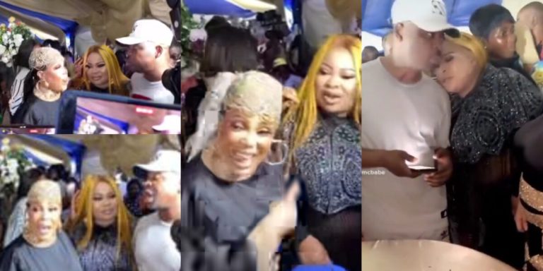 “Kazeem Adeoti should be like him” Reactions as MC Oluomo’s wives serenade him with love and prayers at his birthday party (Video)