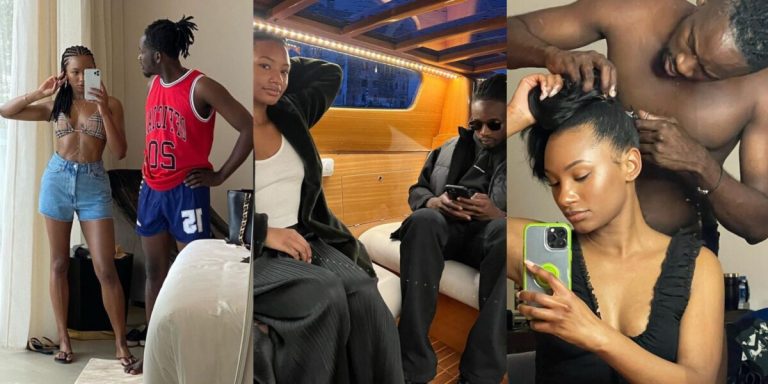 “I’m a fine babe and I’ll show it off” – Temi Otedola brags about her beauty, Mr Eazi affirms (Video)