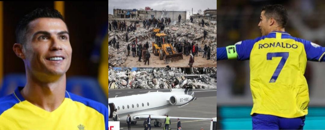 Cristiano Ronaldo sends a plane full with care package to earthquake victims in Syria and Turkey - Talk of Naija