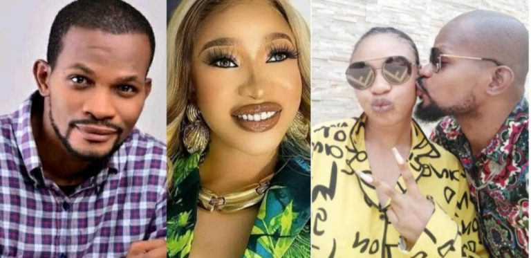 “Compassionate woman, I’m still in shock right now” – Uche Maduagwu writes, showers praise on Tonto Dikeh as she gifts him a huge amount of money