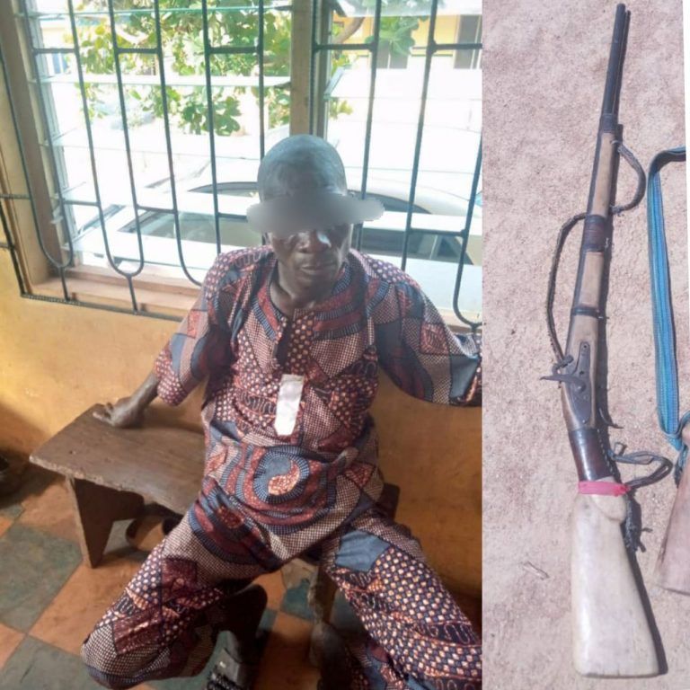 Man arrested for carelessly leaving his loaded dane gun that was picked up by an 13 year old and mistakenly used to kill 3 year old in Ogun
