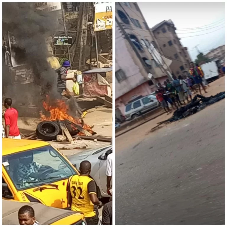 Five men burnt to death for allegedly trying to steal tricycle in Onitsha (graphic)