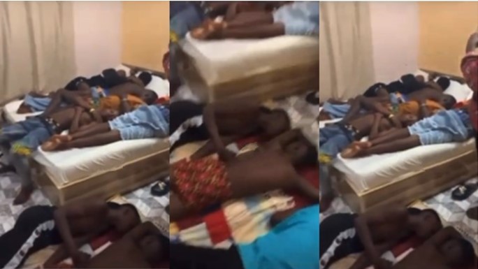 Man shares video of ‘Lekki big boys’ sleeping in one hotel room